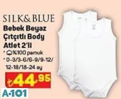 SİLK&BLUE BEBEK BEYAZ ÇITÇITLI BODY ATLET